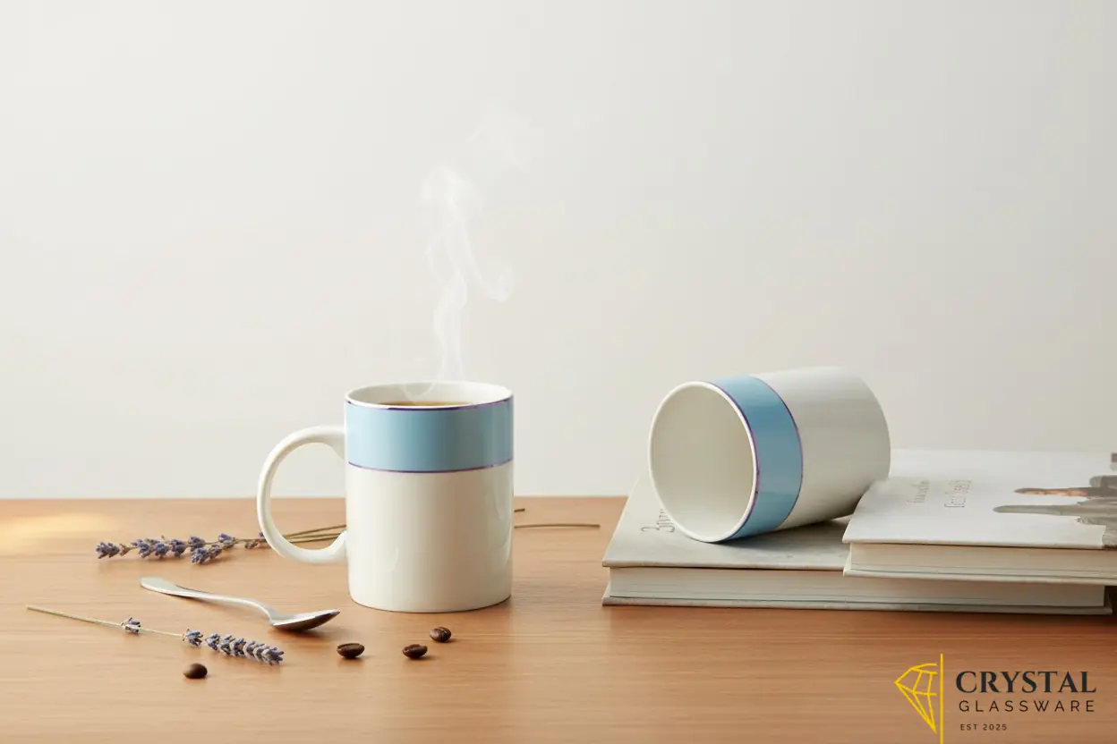 Fine bone china ceramic tea / coffee mug
